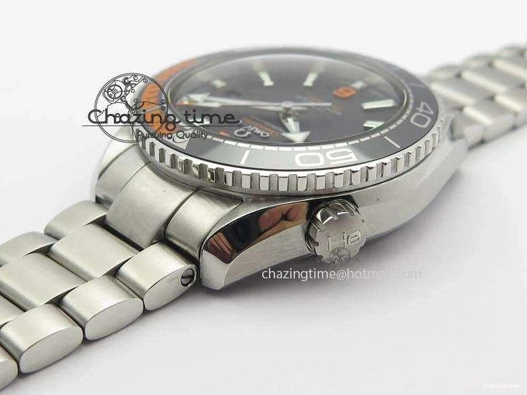 0404 Trendy 2016 Planet Ocean 43.5mm SS V6F Best Edition Black Dial On SS Bracelet A 8210